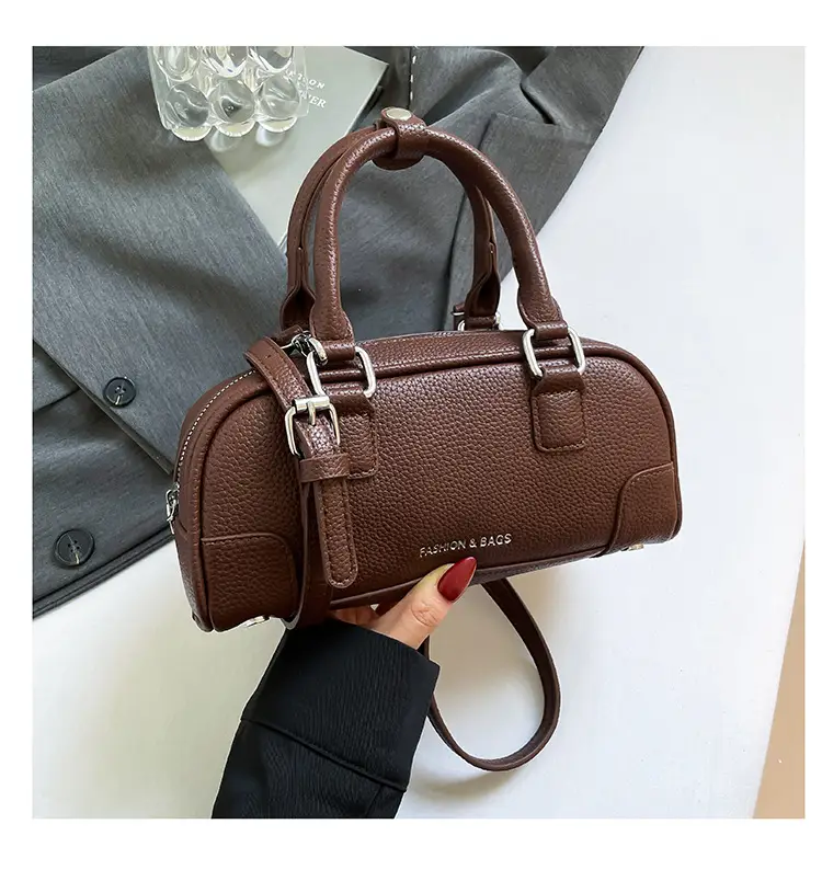 Pink Leather Shoulder Bag for Women 2025 - Image 4