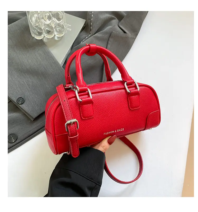 Pink Leather Shoulder Bag for Women 2025 - Image 6