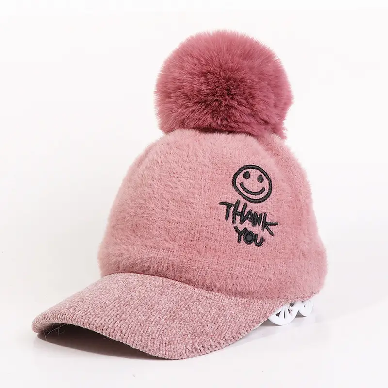 Women's Winter Pom Pom Knit Beanie with Fleece Lining - Image 10