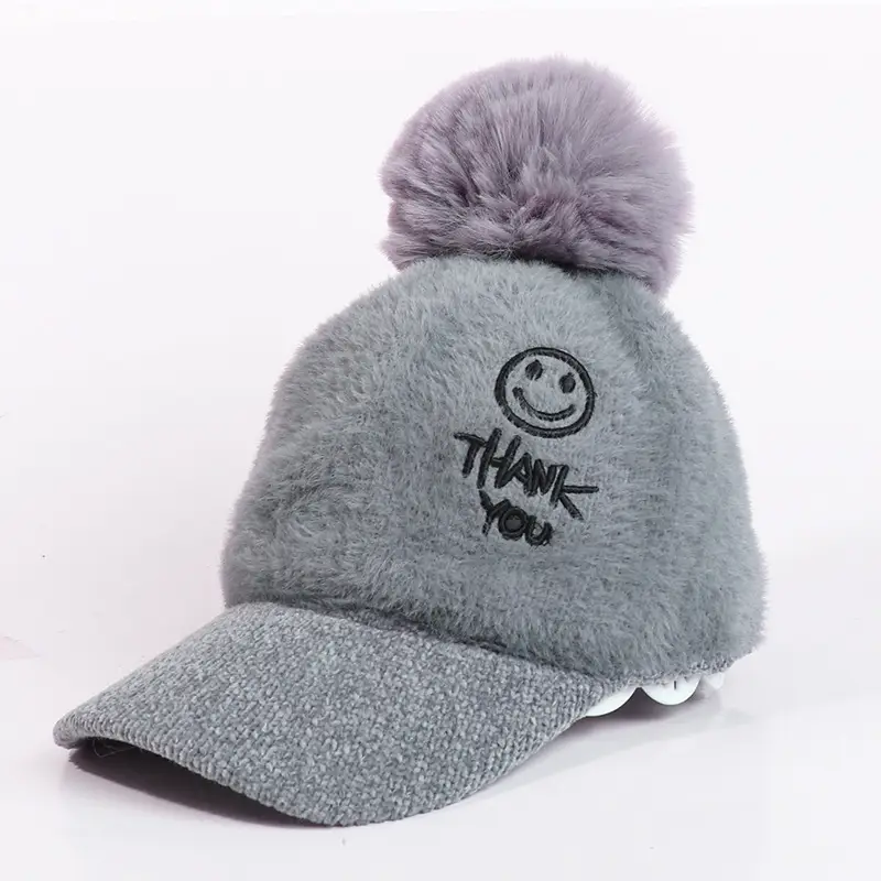 Women's Winter Pom Pom Knit Beanie with Fleece Lining - Image 9