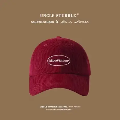 Uncle Stubble Plush Cap Blue Wide Brim Unisex Warm — feature 10