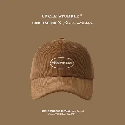 Uncle Stubble Plush Cap Blue Wide Brim Unisex Warm — feature 7