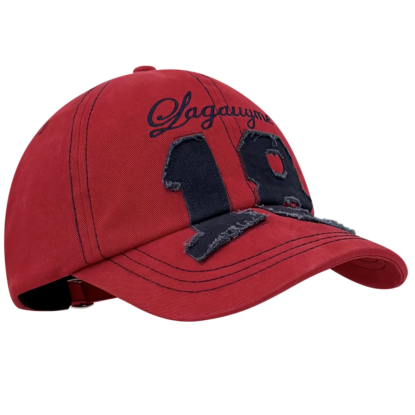Red American Retro Street Letter Baseball Cap for Women - Image 8