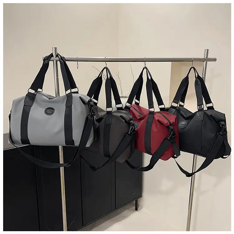 Large Capacity Yoga Bag Grey Black Travel Fitness Handbag — feature 10