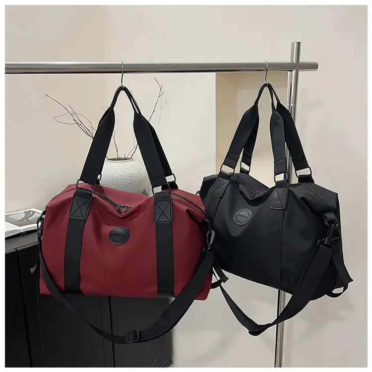 Large Capacity Yoga Bag Grey Black Travel Fitness Handbag — feature 11