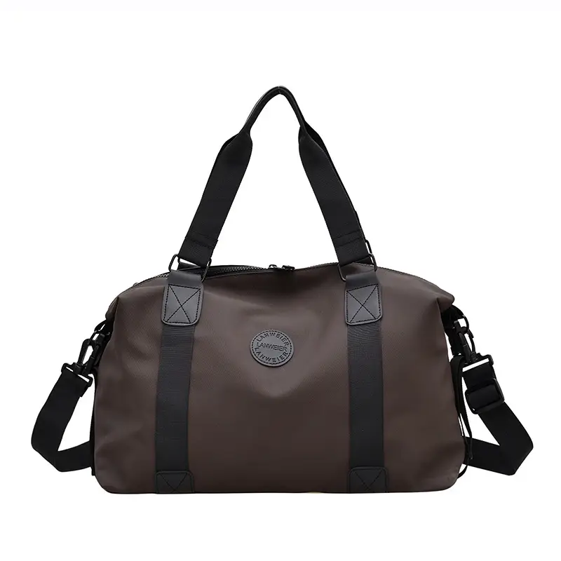 Large Capacity Yoga Bag Grey Black Travel Fitness Handbag - Image 3