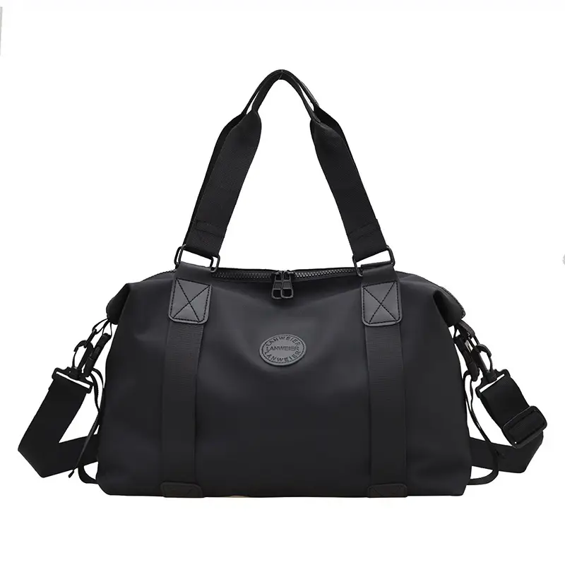 Large Capacity Yoga Bag Grey Black Travel Fitness Handbag - Image 4