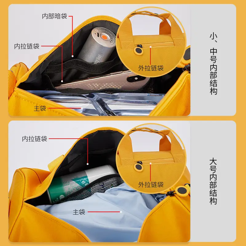 Cross-Border Travel Bag Casual Portable Luggage Bag Sports Lightweight Dance Fitness Swimming Bag Shoulder Travel Bag Logo Storage cleaning appliance - Image 11