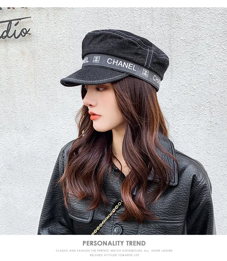 Black Duckbill Cap with "BSD" Embroidery — feature 32