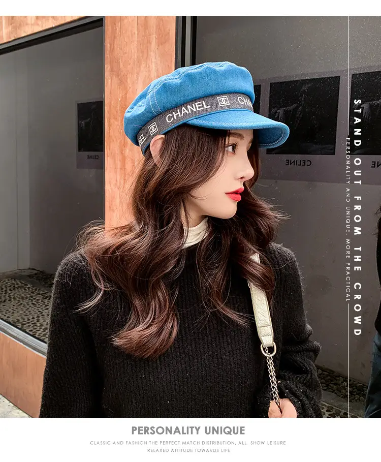 Black Duckbill Cap with "BSD" Embroidery — feature 34