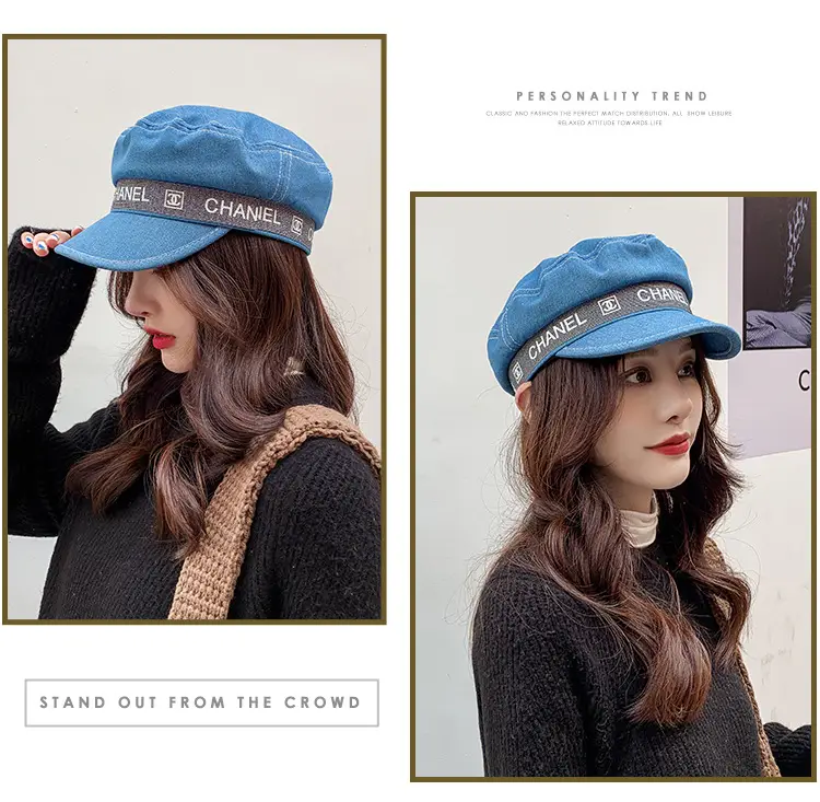 Black Duckbill Cap with "BSD" Embroidery — feature 35