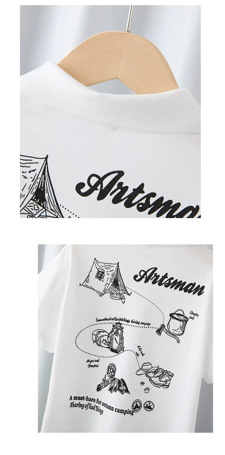 Boys Pure Cotton Polo Shirt White 2025 Summer — feature 11