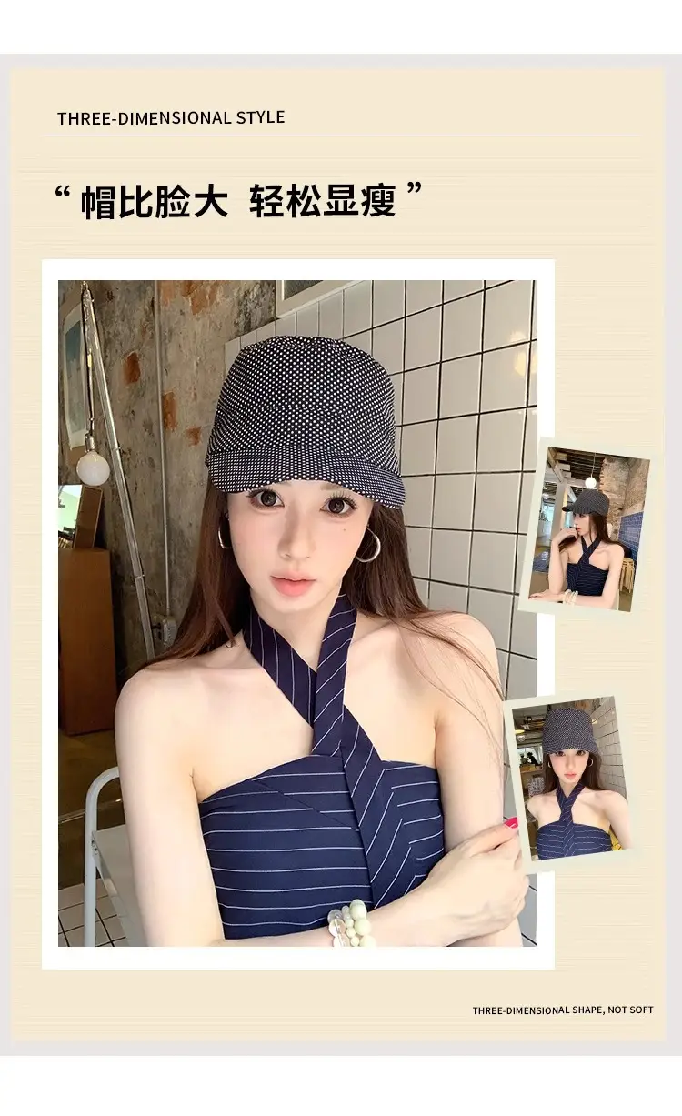 Women's 2025 Baseball Cap with Polka Dot Design — feature 7