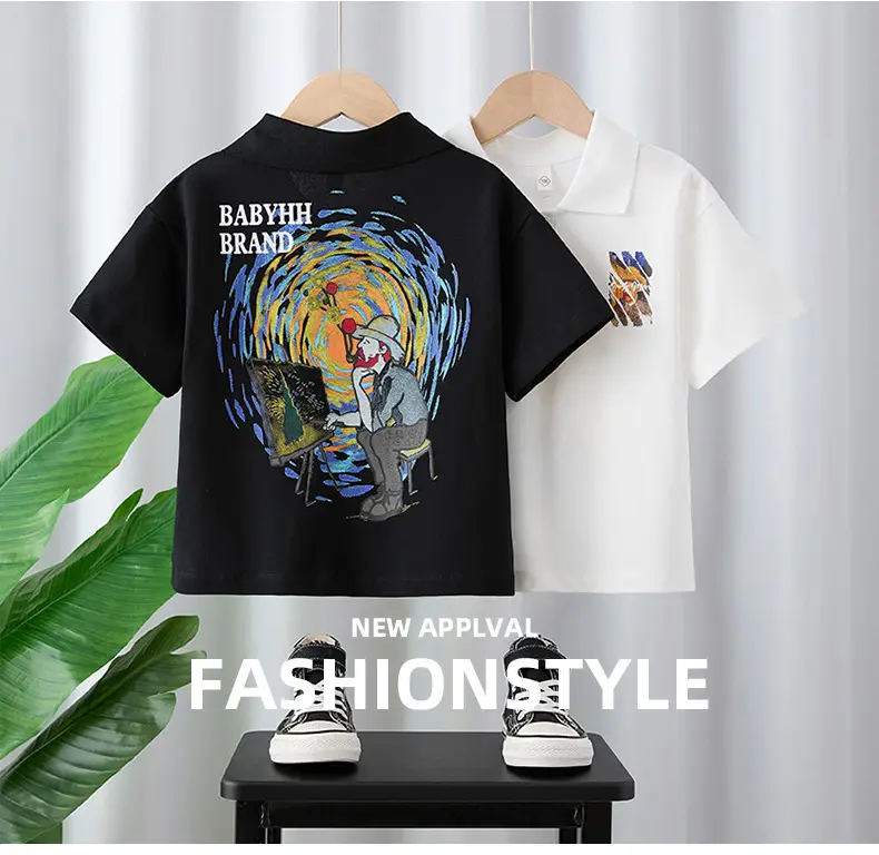 Boys White Polo Shirt Summer Wear 2025 Medium Large — feature 1