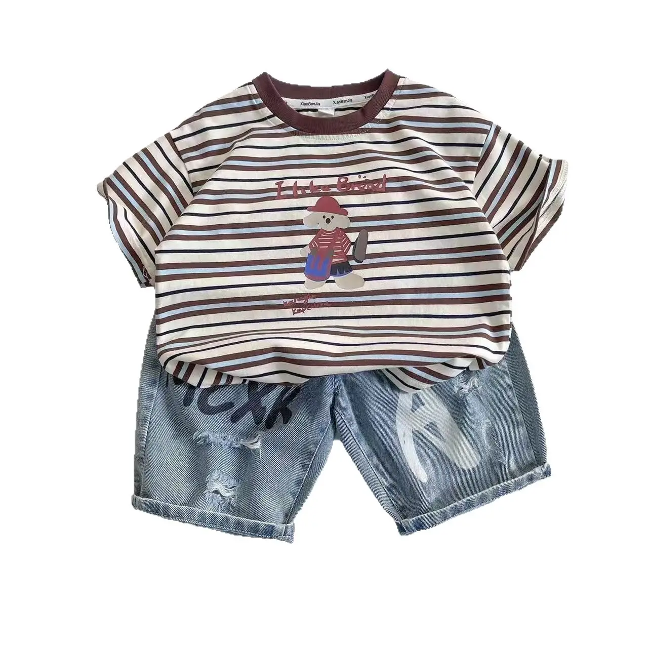 Kids Striped T-Shirt & Shorts Set 2025 - Image 6