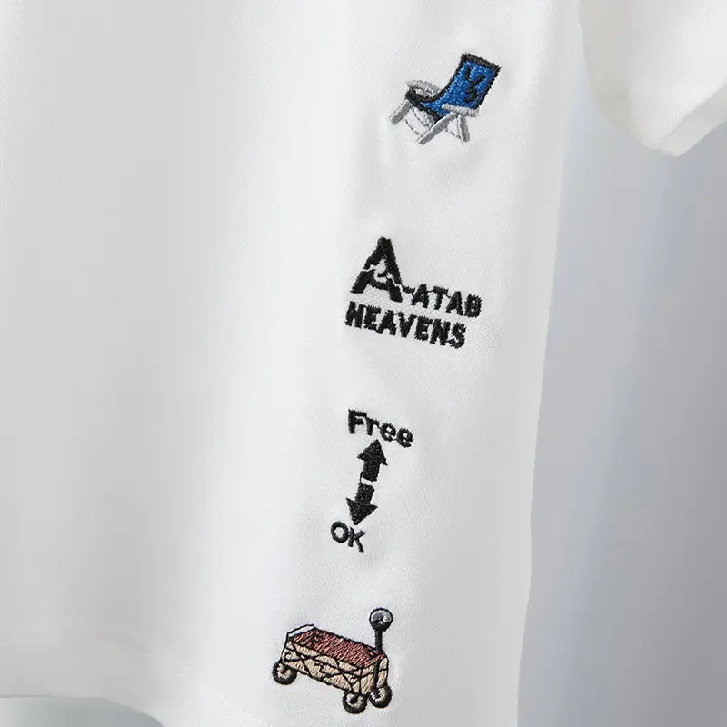 Boys White Polo Shirt Medium Large 2025 Summer - Image 4