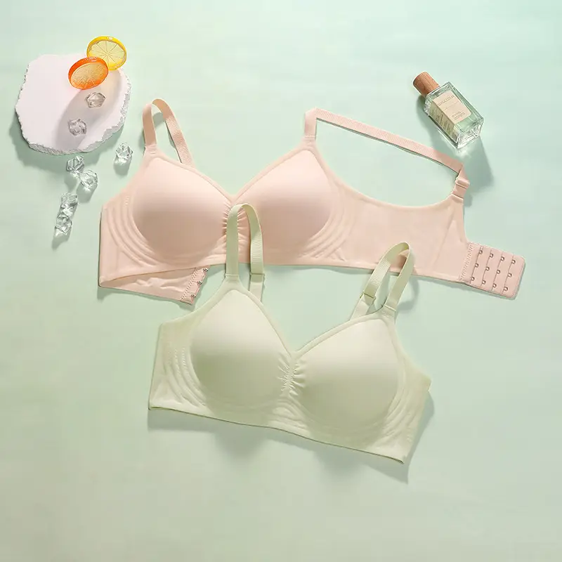 Hot Special Price Summer Seamless Nude Underwear Women's Jelly Soft Support Adjustable Wire-Free Super Soft Thin Bra