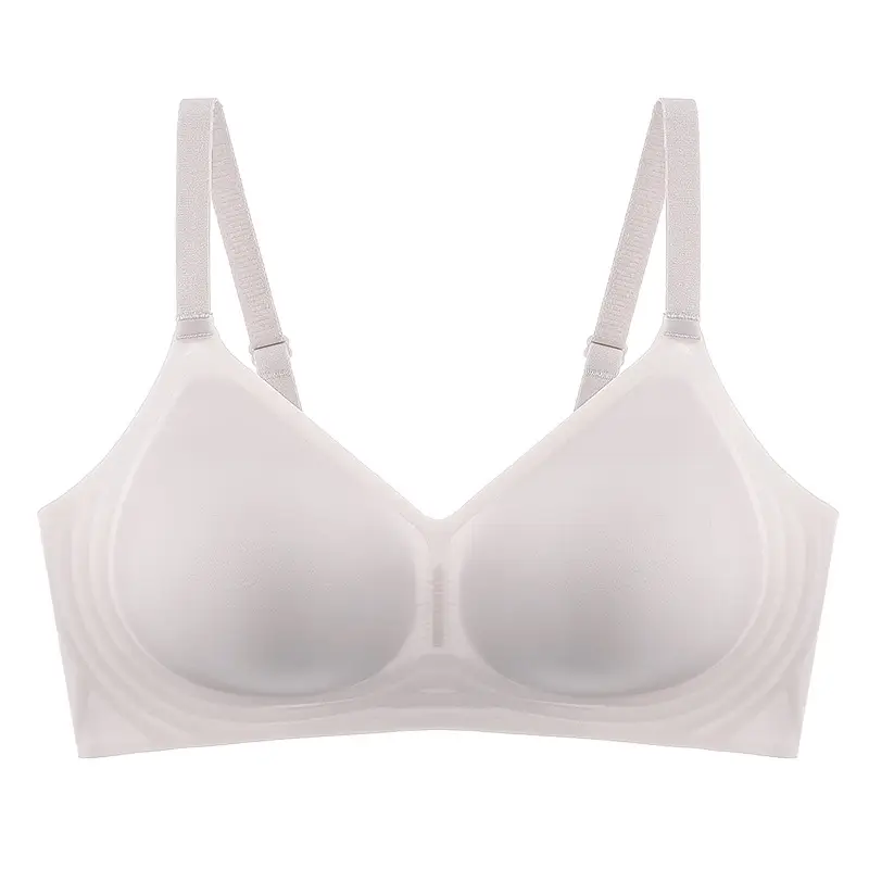 Hot Special Price Summer Seamless Nude Underwear Women's Jelly Soft Support Adjustable Wire-Free Super Soft Thin Bra
