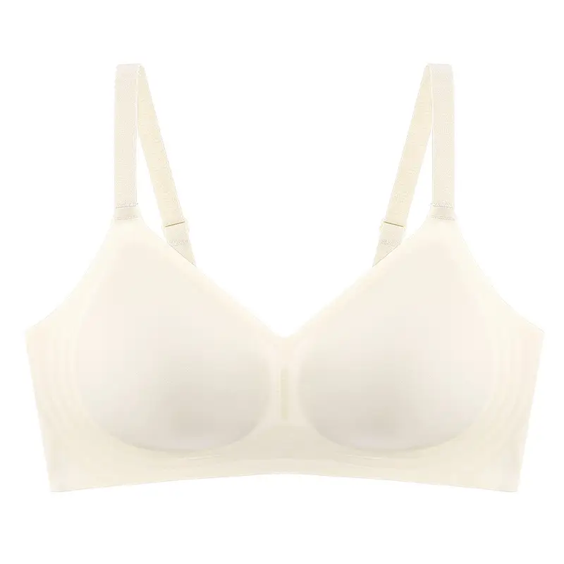 Hot Special Price Summer Seamless Nude Underwear Women's Jelly Soft Support Adjustable Wire-Free Super Soft Thin Bra