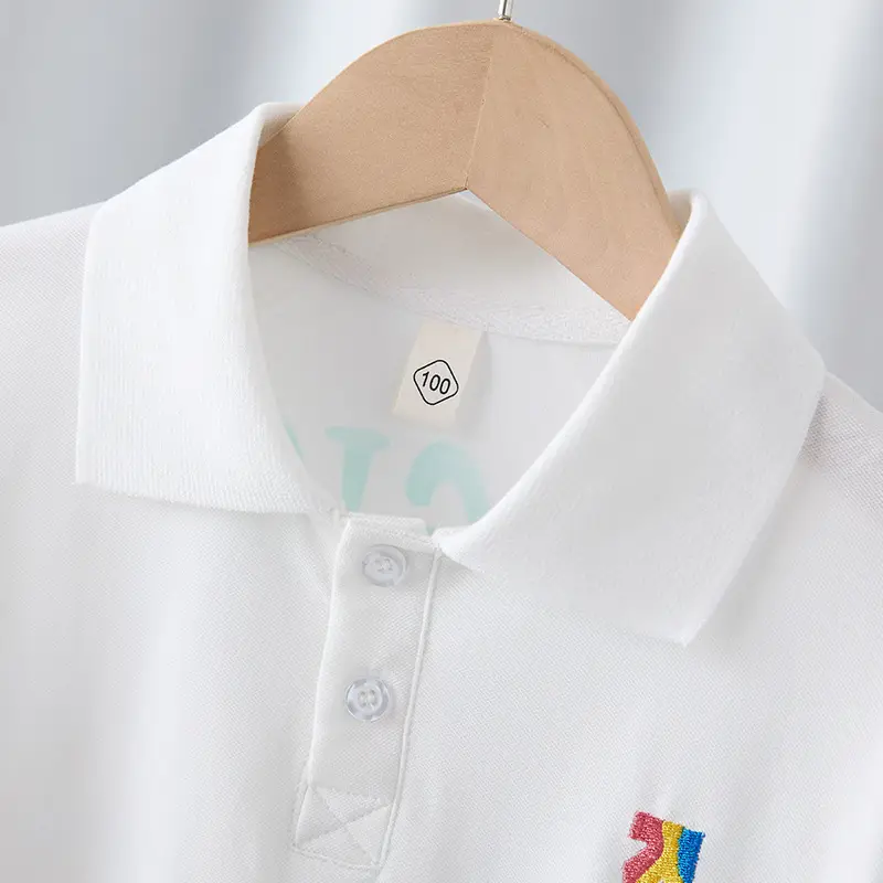 Boys White Magic Graffiti T-Shirt Short Sleeve Cotton Summer - Image 3