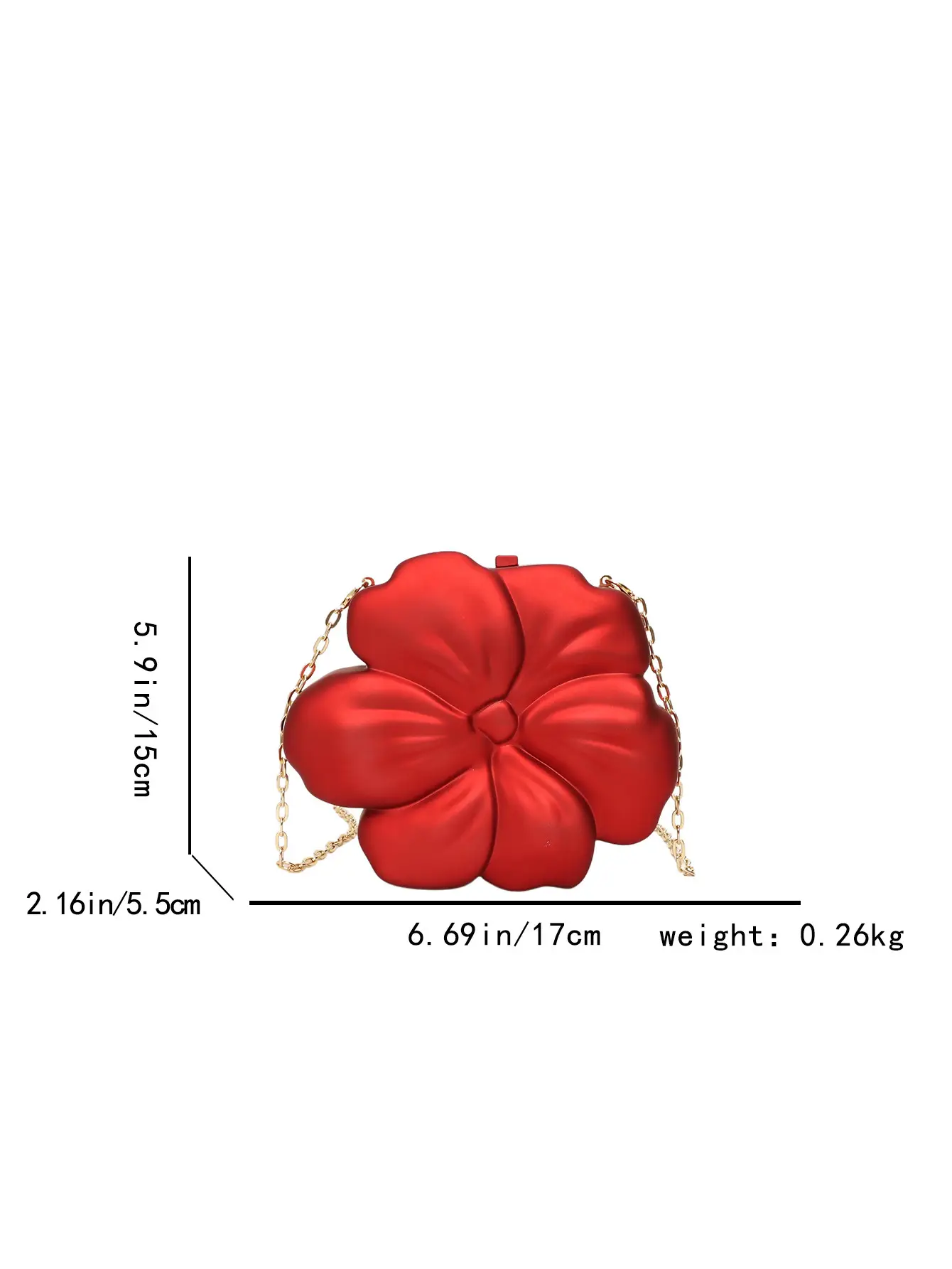 Red Flower Crossbody Bag for Women — feature 1