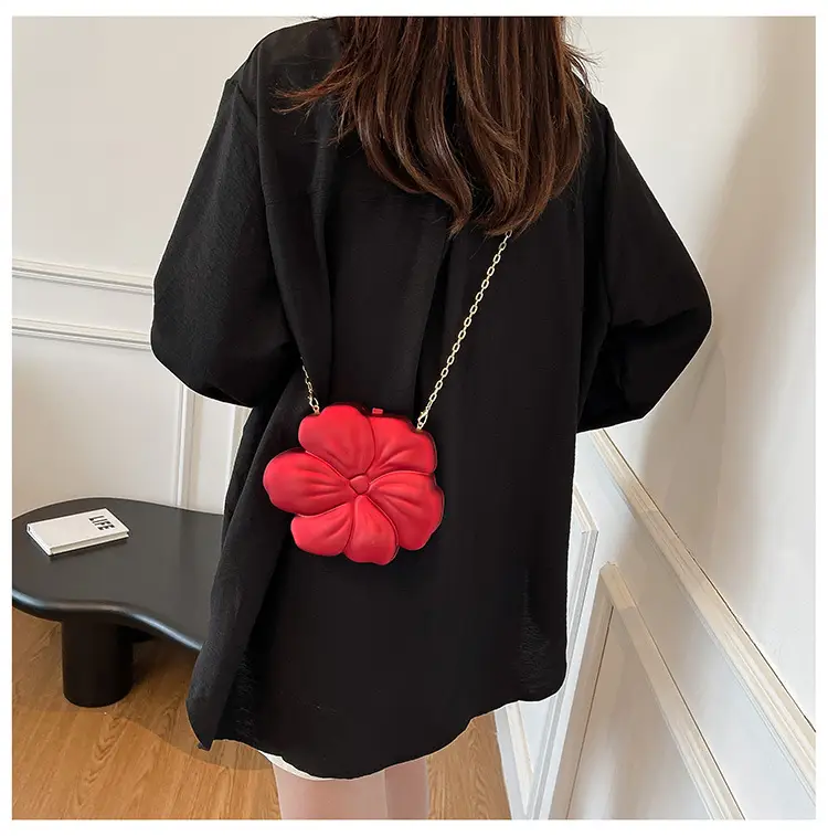 Red Flower Crossbody Bag for Women — feature 19