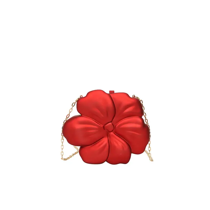 Red Flower Crossbody Bag for Women - Image 4