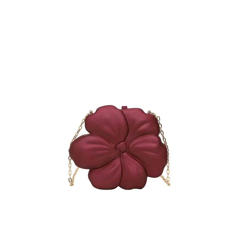 Red Flower Crossbody Bag for Women - Image 5