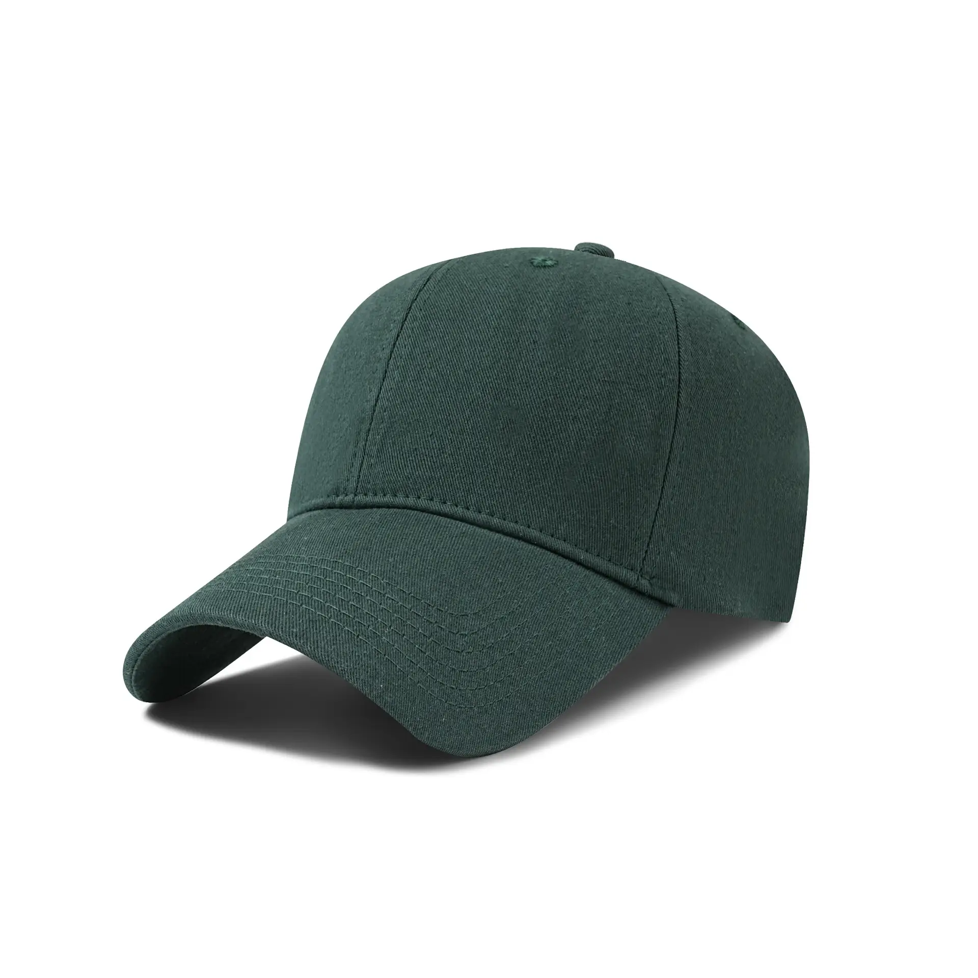 Black Cotton Baseball Cap for Men - Image 10