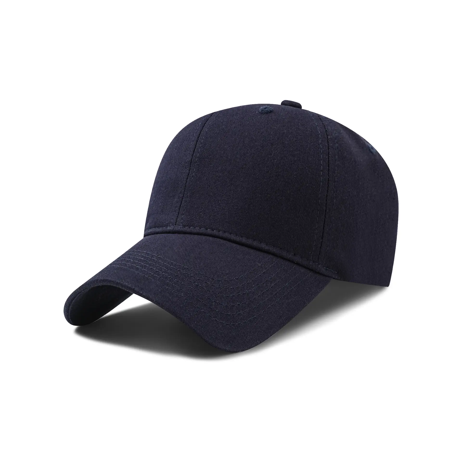Black Cotton Baseball Cap for Men - Image 4