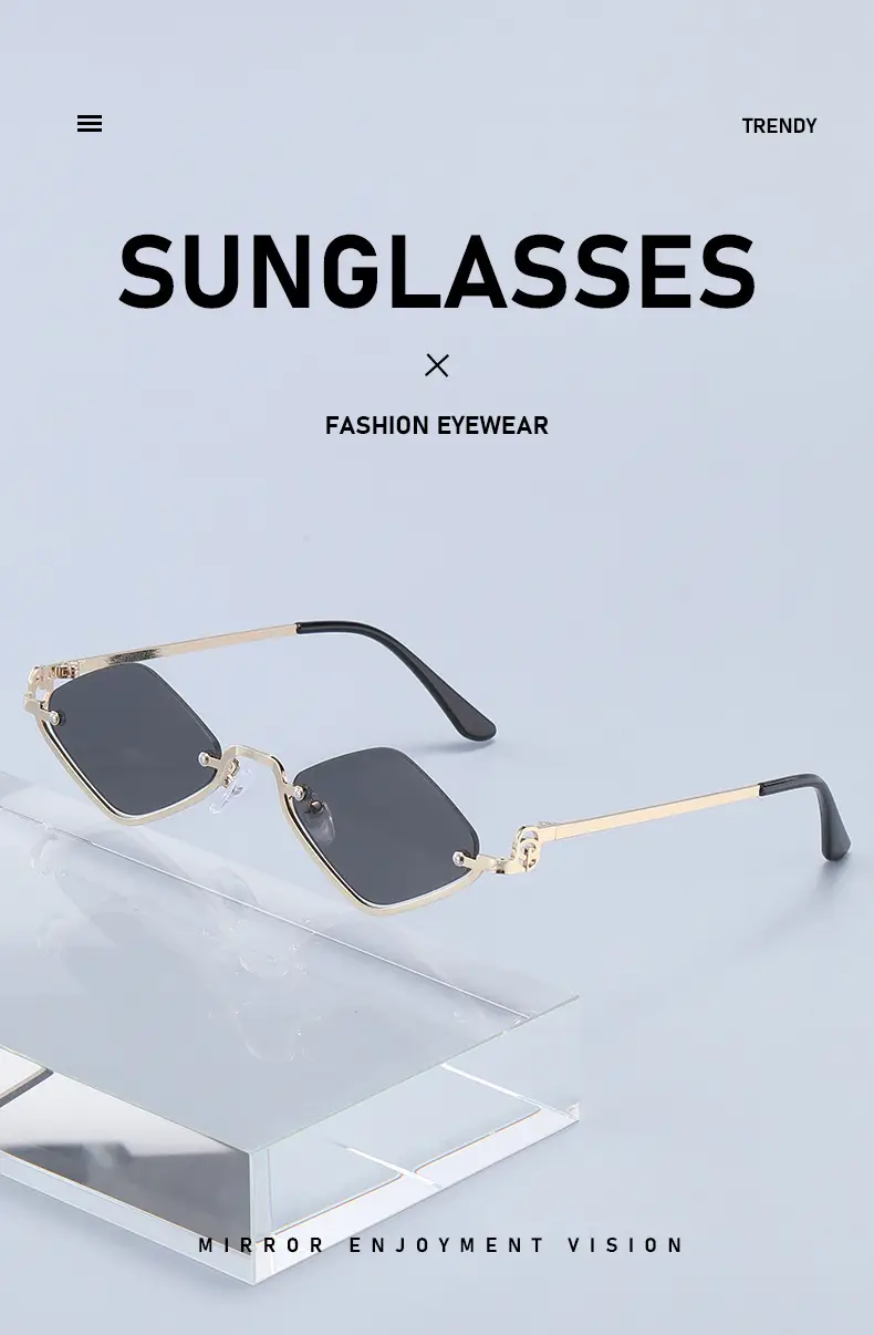 2026 Diamond Sunglasses Metal Frame Cross-Border Hot Selling — feature 12