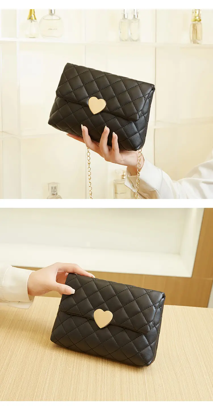 Heart Embroidered Quilted Shoulder Bag for Women — feature 12