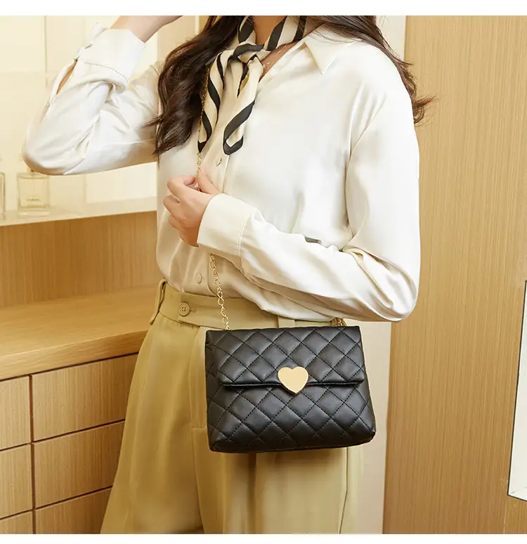 Heart Embroidered Quilted Shoulder Bag for Women — feature 13