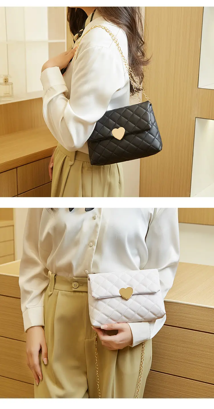 Heart Embroidered Quilted Shoulder Bag for Women — feature 14