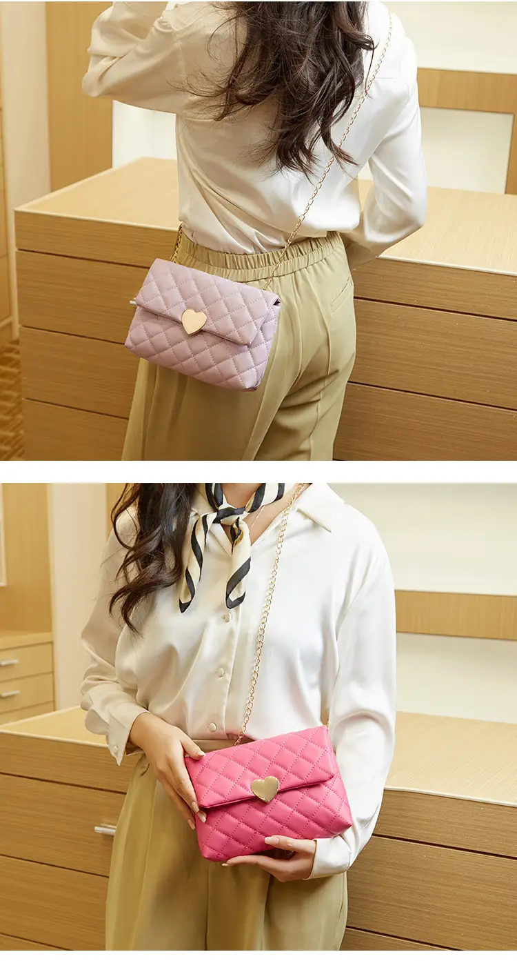 Heart Embroidered Quilted Shoulder Bag for Women — feature 15