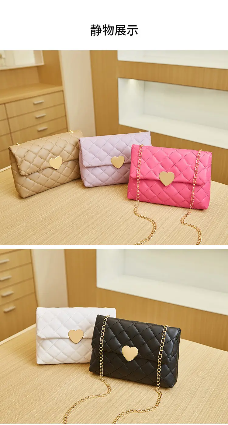 Heart Embroidered Quilted Shoulder Bag for Women — feature 17