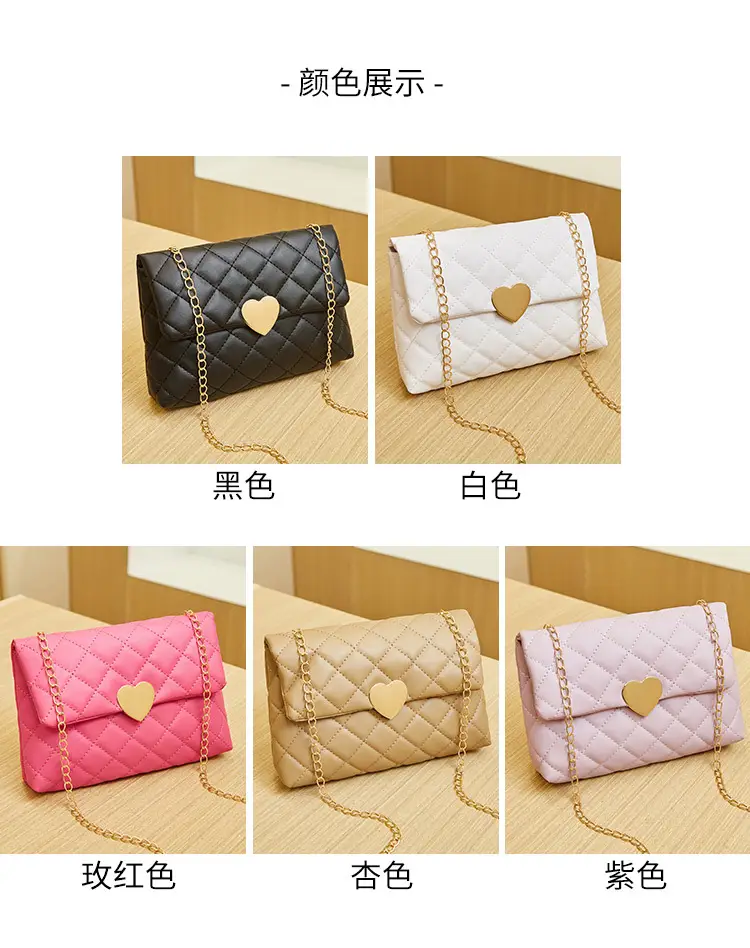 Heart Embroidered Quilted Shoulder Bag for Women — feature 6