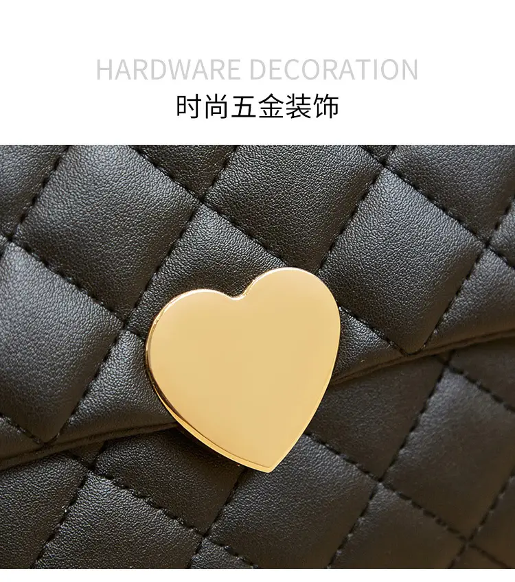 Heart Embroidered Quilted Shoulder Bag for Women — feature 8