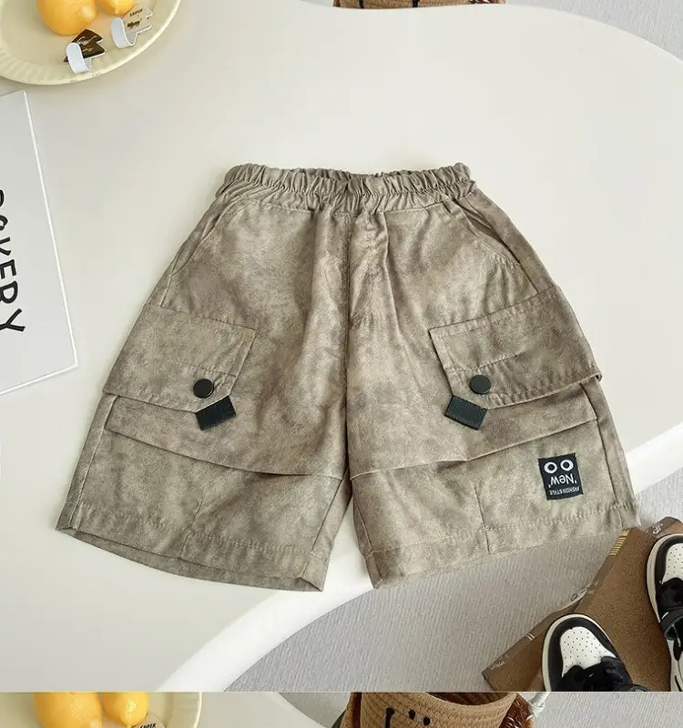 Boys White Tie-Dye T-Shirt BBTHEORY Letter Cool Summer Wear — feature 3