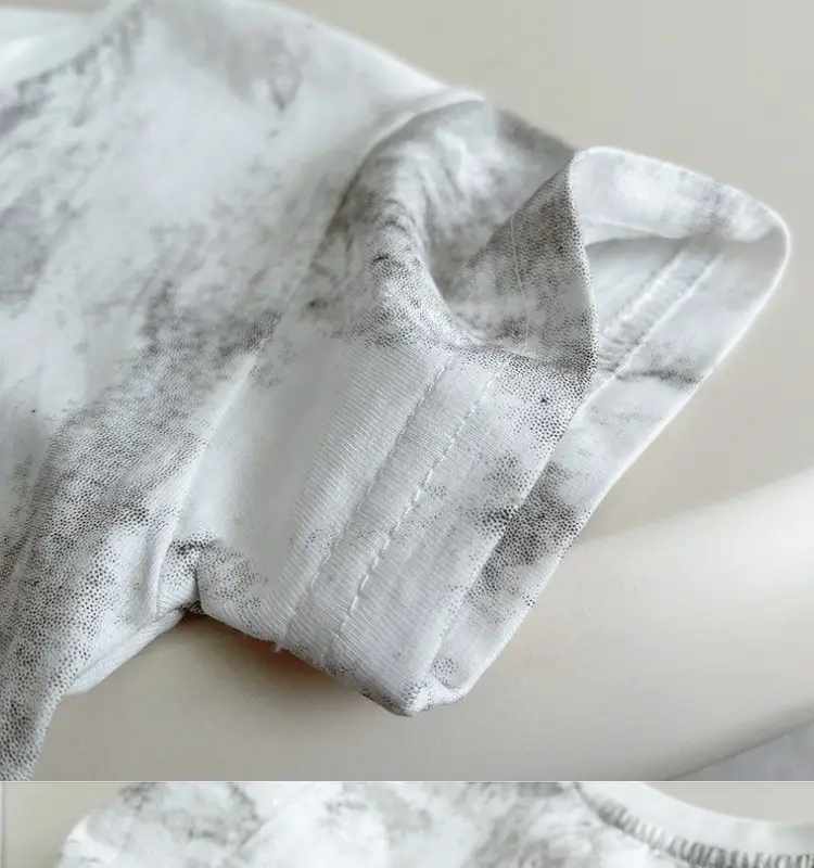 Boys White Tie-Dye T-Shirt BBTHEORY Letter Cool Summer Wear — feature 7