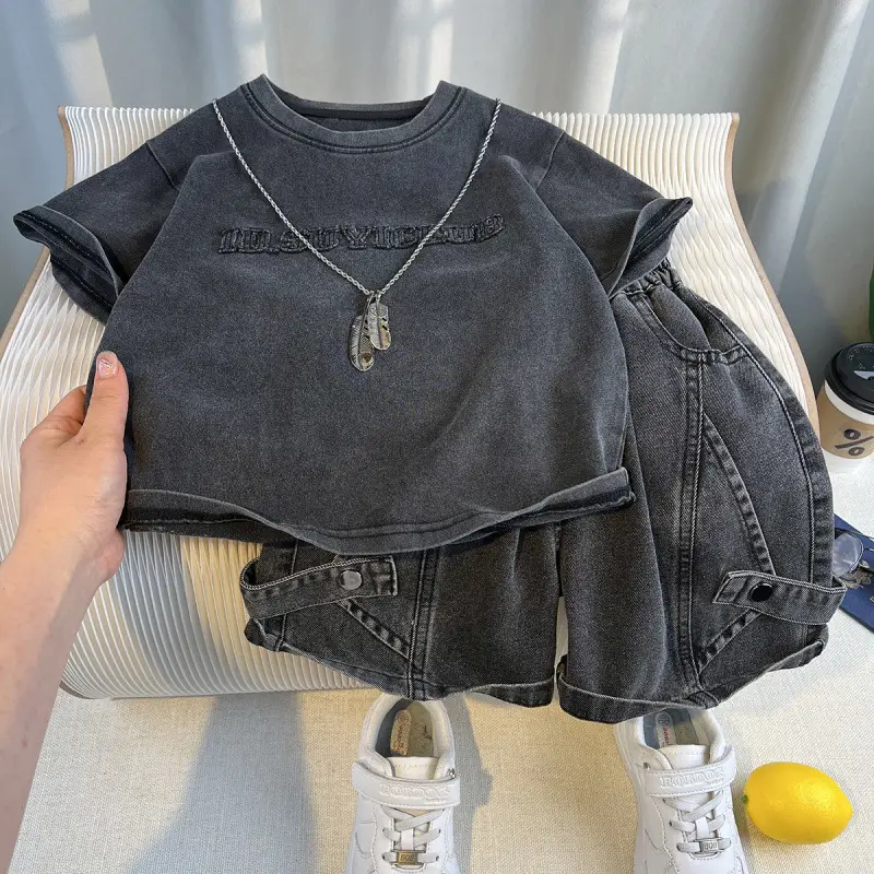 Boys Korean Style Short Sleeve Suit Summer High-End Kids