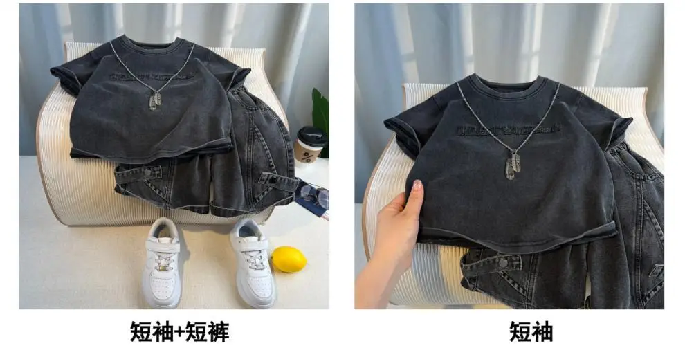 Boys Korean Style Short Sleeve Suit Summer High-End Kids — feature 3