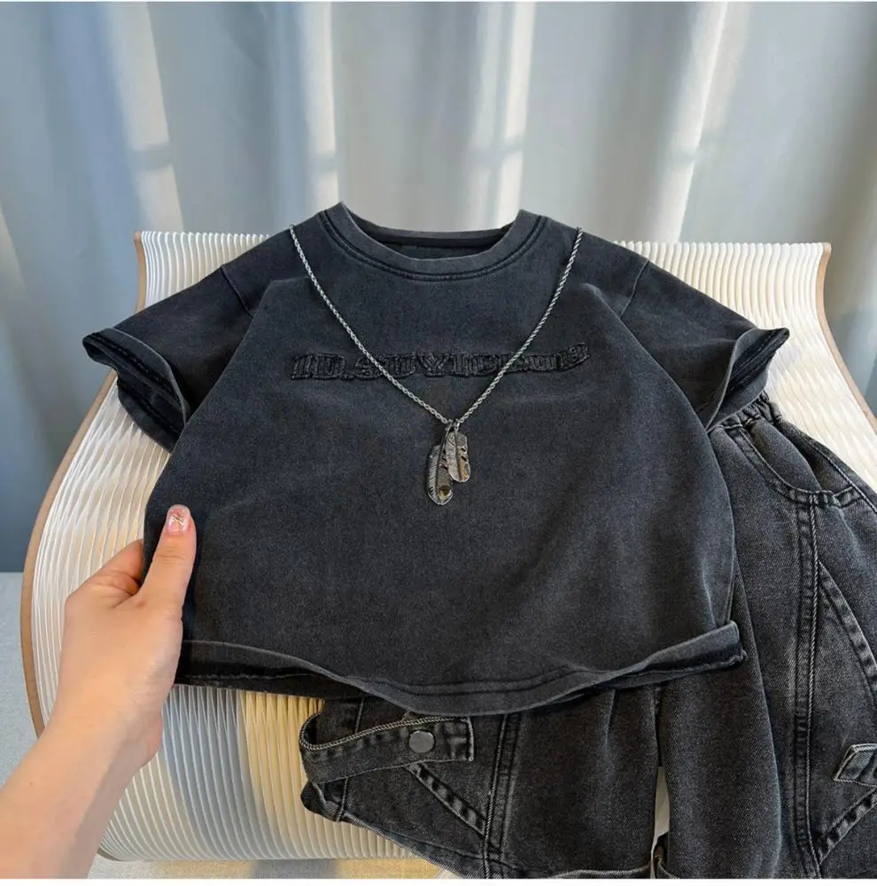 Boys Korean Style Short Sleeve Suit Summer High-End Kids — feature 8