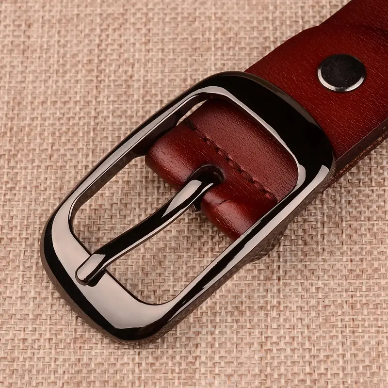 Women Genuine Leather Belt Two Layer Retro Red Wholesale - Image 12