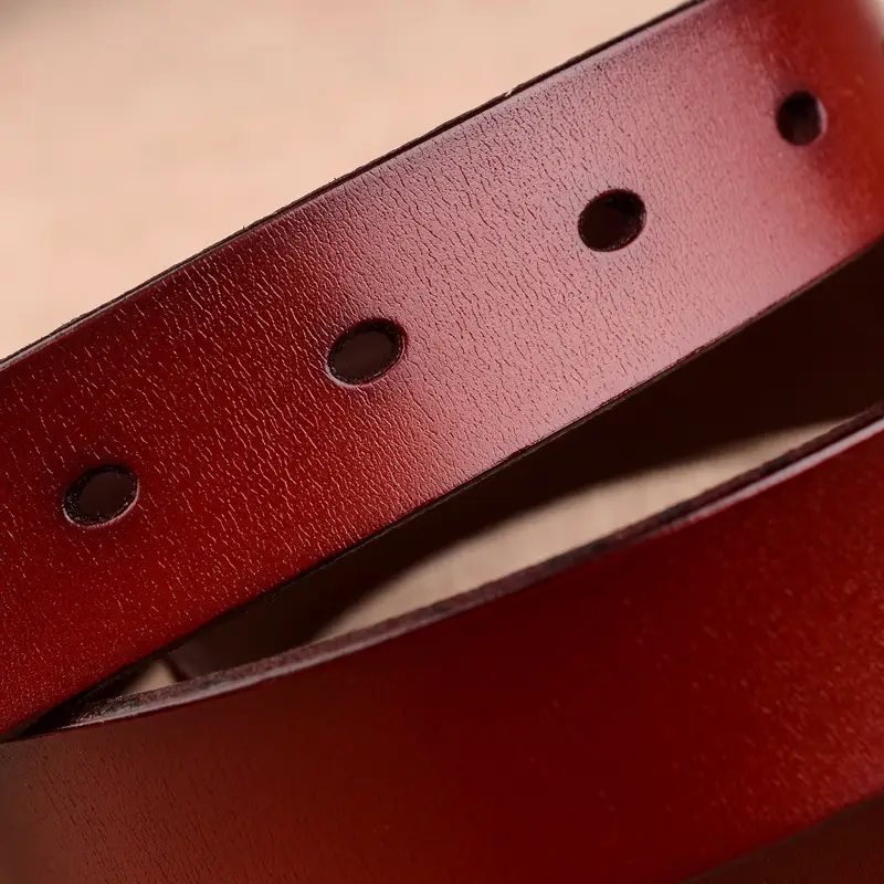 Women Genuine Leather Belt Two Layer Retro Red Wholesale - Image 13