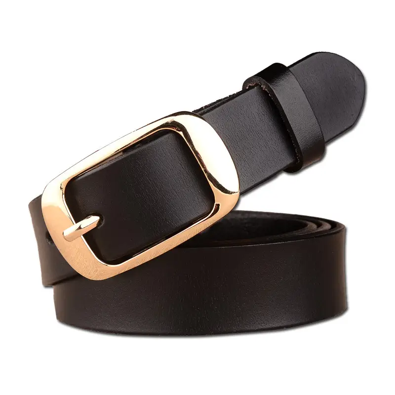 Women Genuine Leather Belt Two Layer Retro Red Wholesale - Image 15