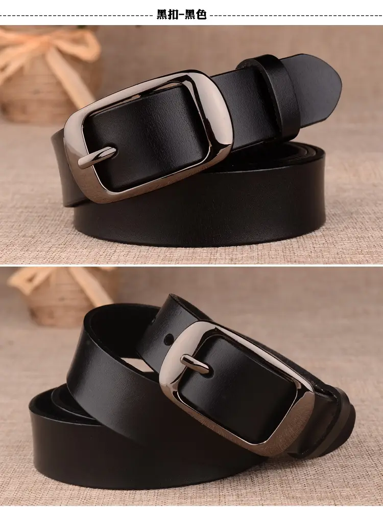 Women Genuine Leather Belt Two Layer Retro Red Wholesale — feature 18