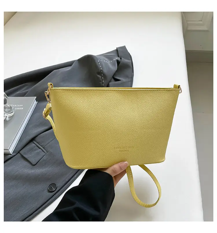 Black Korean Style Bucket Shoulder Bag 2026 — feature 14