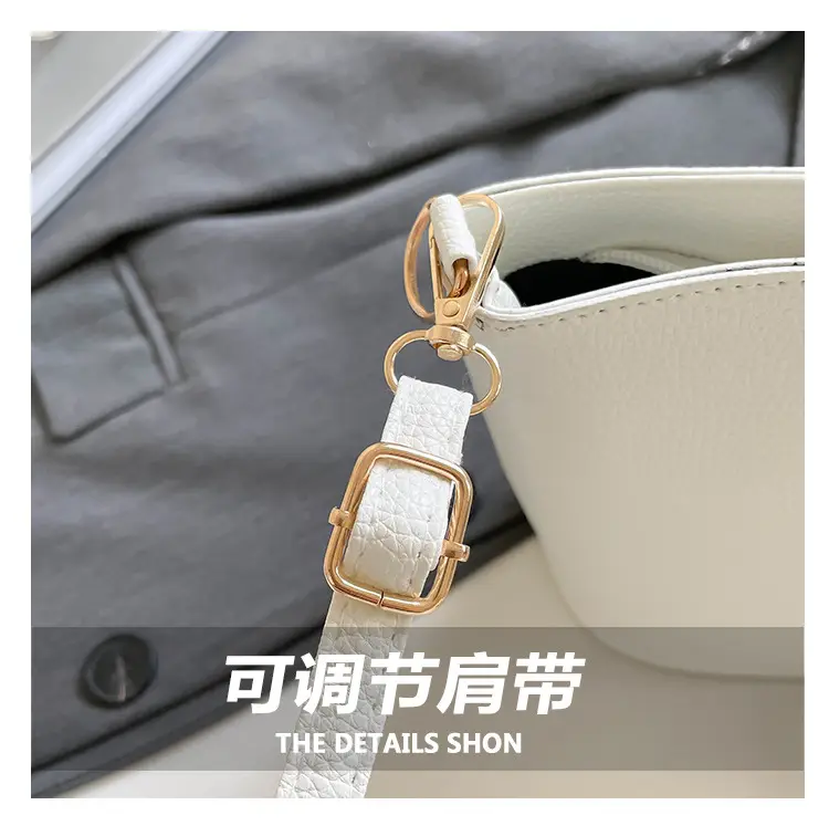 Black Korean Style Bucket Shoulder Bag 2026 — feature 3