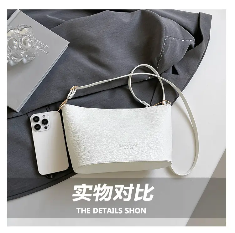 Black Korean Style Bucket Shoulder Bag 2026 — feature 5